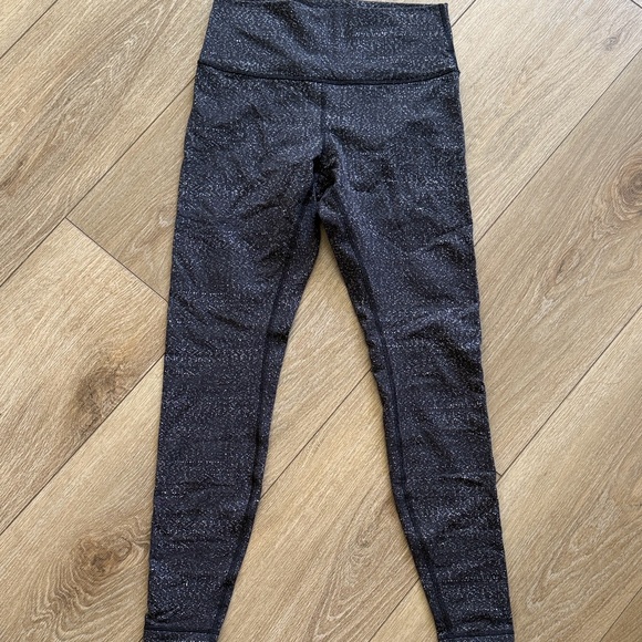 lululemon lab Pants - Lulumenon the Lab Black with White specs Leggings